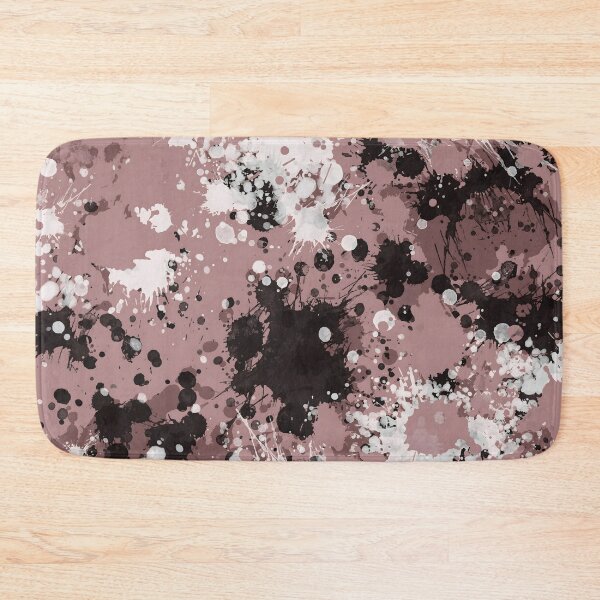 Item preview, Rose taupe paint splatter abstract art designed and sold by JinJinYoon.