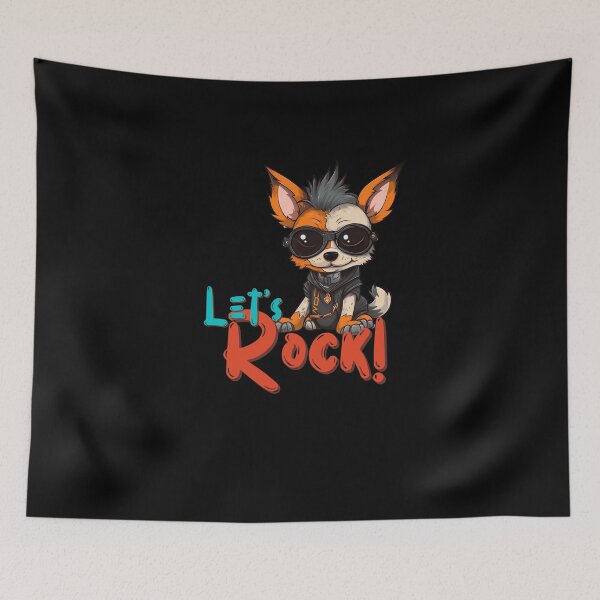 Item preview, Let's Rock Cyber Punk Doggo to Celebrate International Dog Day designed and sold by T1337.