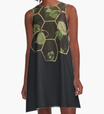 Vestido acampanado Abejas en el espacio