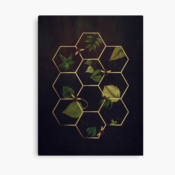 Bees in Space Canvas Print