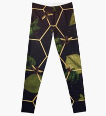 Abeilles dans l'espace Leggings