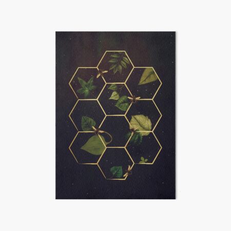 Bees in Space  Art Board Print