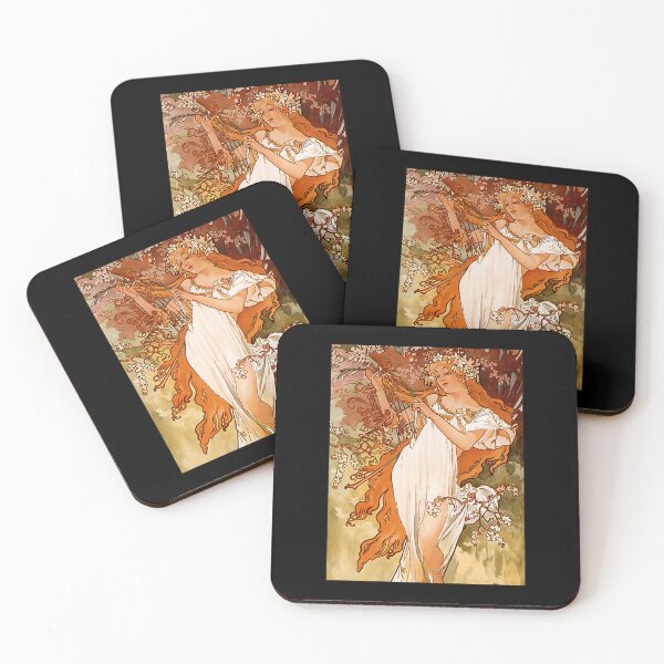 Item preview, Vintage Alphonse Mucha - Spring 1896 Art Nouveau iPhone Case 	 designed and sold by djewgcibqds93.