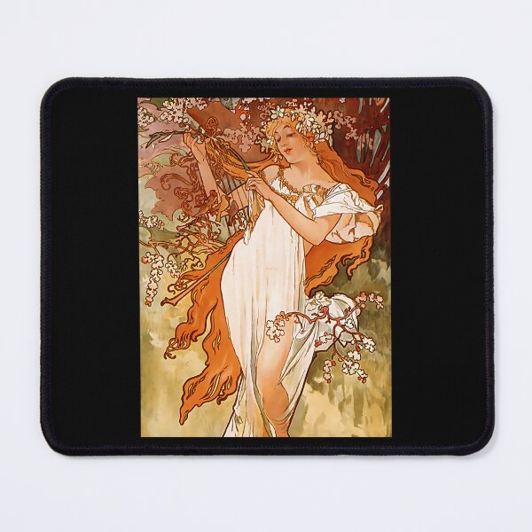 Item preview, Vintage Alphonse Mucha - Spring 1896 Art Nouveau iPhone Case 	 designed and sold by djewgcibqds93.