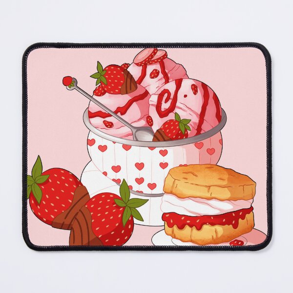 Item preview, Strawberries and Cream Snacks designed and sold by MidnightTeashop.