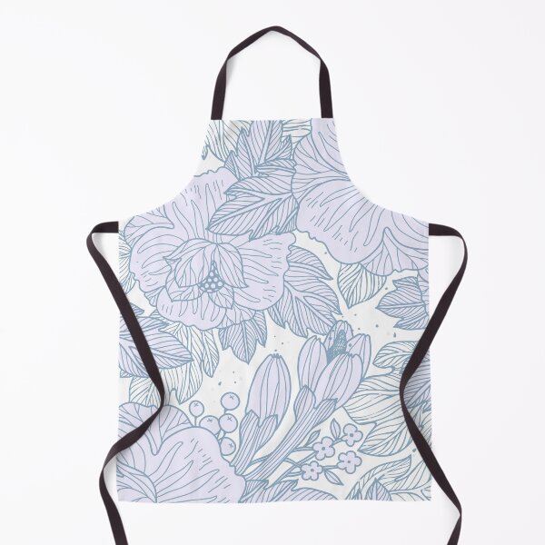 Item preview, Blue floral pattern designed and sold by otyliadesign.
