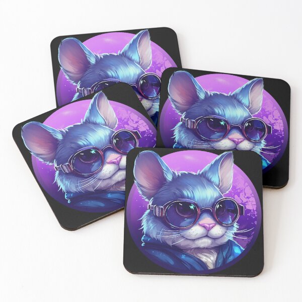 Item preview, Cat in round glasses glasses designed and sold by Selfion.