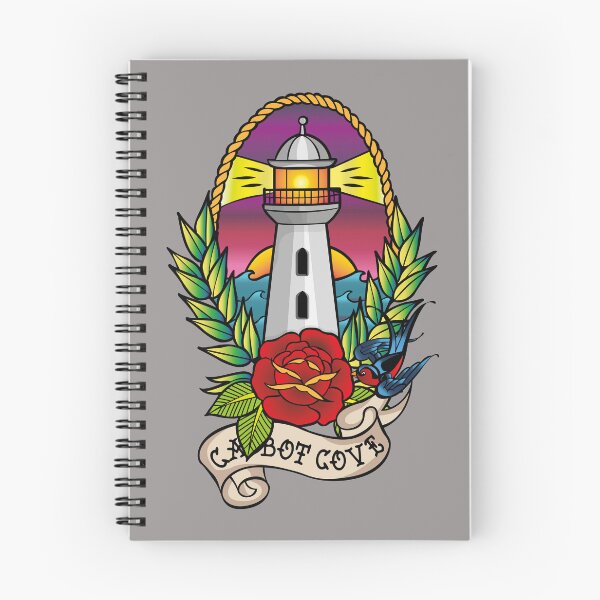 Item preview, Cabot Cove Light house, Traditional Tattoo style designed and sold by boec gear.