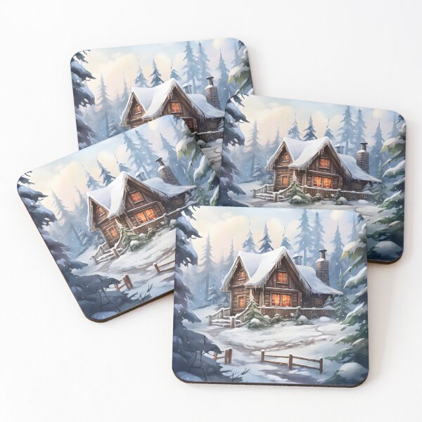 Item preview, Cabin Calm: A Watercolor Winter Wonderland designed and sold by Shirtastically.