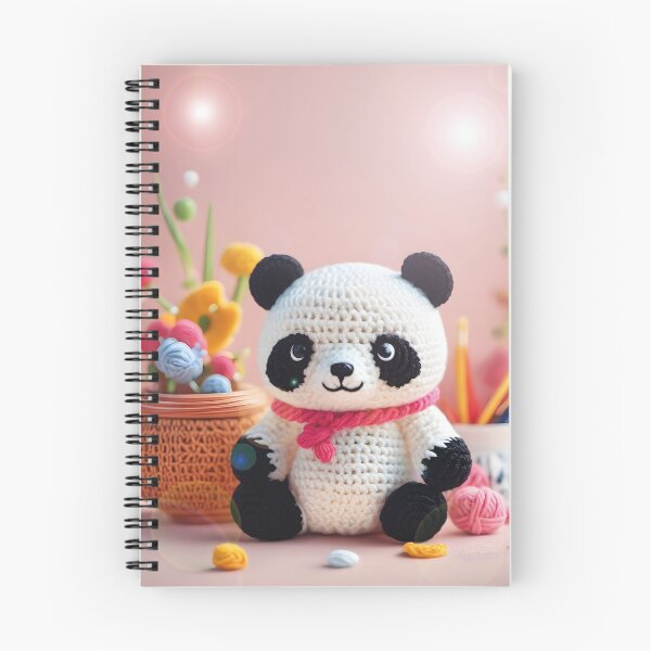 Artikelvorschau, gehäkelter Panda, kawaii entworfen und verkauft von Mauswohn.