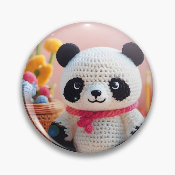 Artikelvorschau, gehäkelter Panda, kawaii entworfen und verkauft von Mauswohn.