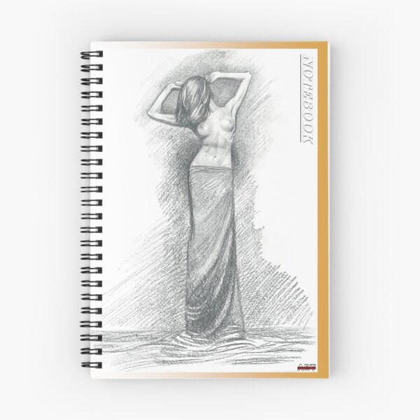 Item preview, Notebook | Paper for Writing and Drawing | Yellow Cover designed and sold by ArtChanneling.