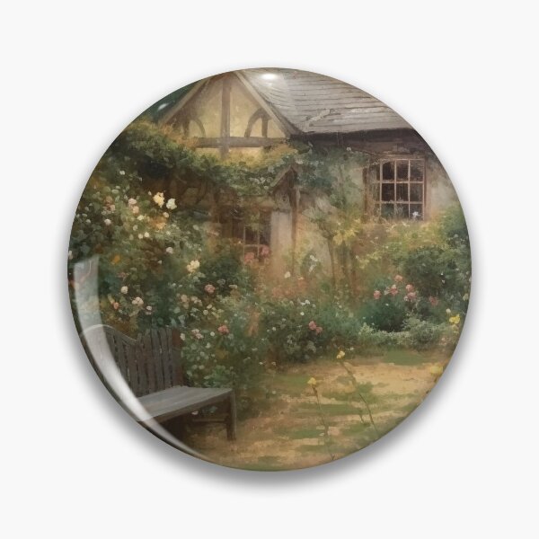 Item preview, Scandinavian Vintage Enchanted Nordic Rose Cottage Garden Art designed and sold by nordicdesignswe.
