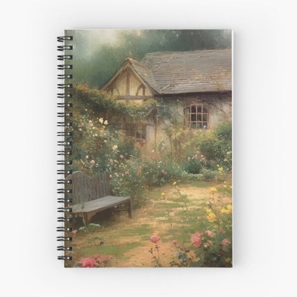 Item preview, Scandinavian Vintage Enchanted Nordic Rose Cottage Garden Art designed and sold by nordicdesignswe.