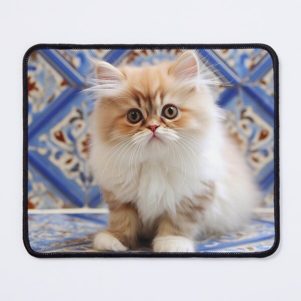 Item preview, Cute Persian Kitten -Tile background designed and sold by Liljinkzy.