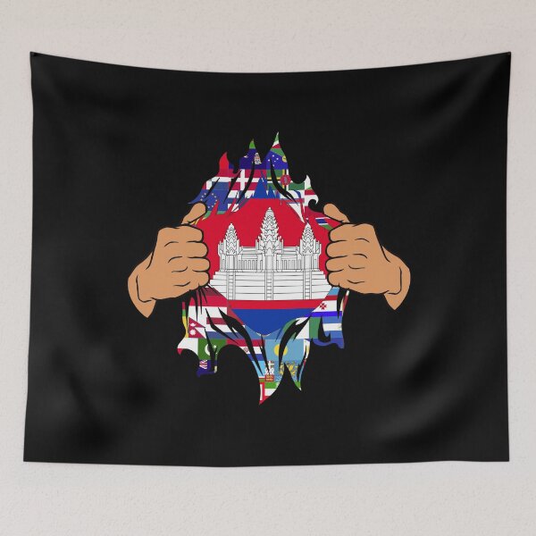 Item preview, Cambodia flag, Cambodian Flag designed and sold by Flag Outfit.