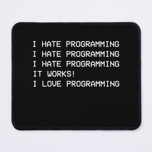 Item preview, I hate programming, i love programming designed and sold by Mateusz Majcherek.