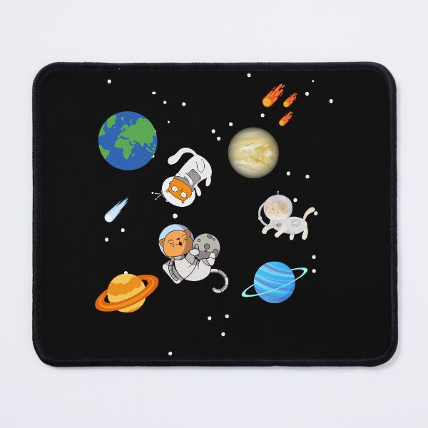 Item preview, Cats in space blue, cat in outer space, cats in space and other places, first cat in space, designed and sold by Mateusz Majcherek.