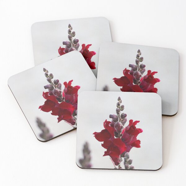Item preview, Red flower Lion mouth or Snapgragon floral print designed and sold by Kate1art.