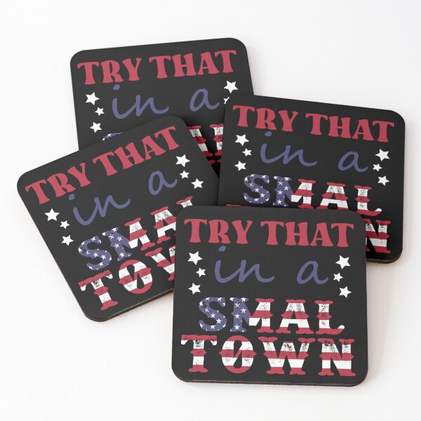 Item preview, Try That In A Small Town Shirt Lyric Shirt American Flag Quote Country Music Shirt Country Music Lovers Shirt Gift For Music Lovers designed and sold by SouQ-Art.