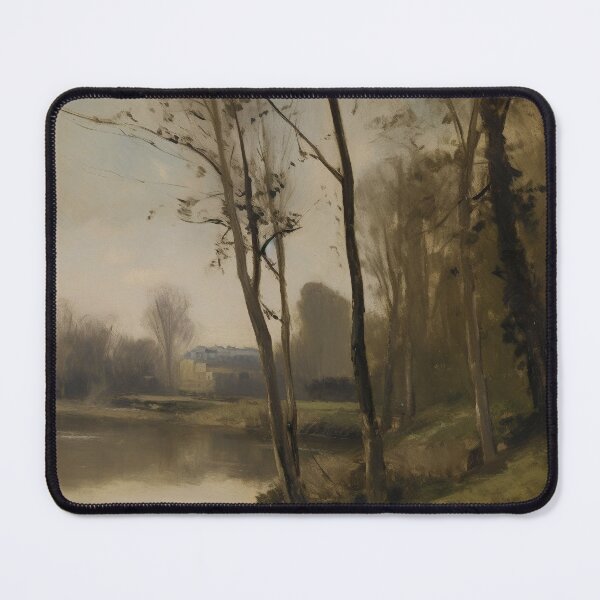 Item preview, Scandinavian Mystic Riverside Soft Tones Swedish Landscape Art Serene Nordic Waterscape designed and sold by nordicdesignswe.