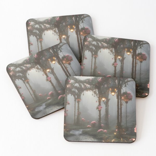 Item preview, Pink Fairy Flower Forest designed and sold by WaryTales.