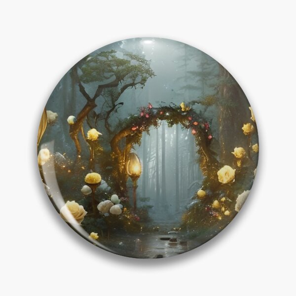 Item preview, Enchanted Yellow Fairy Forest designed and sold by WaryTales.