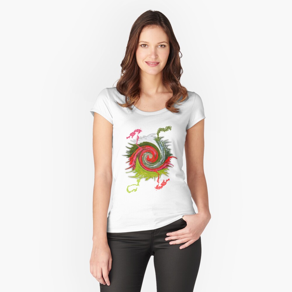 Item preview, Fitted Scoop T-Shirt designed and sold by hereandback.