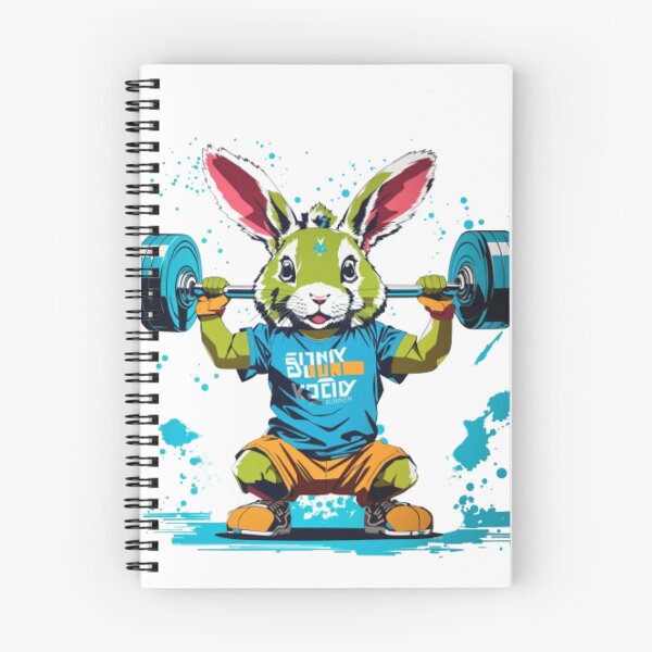 Item preview, A cute bunny lifting weights designed and sold by ARinternational.