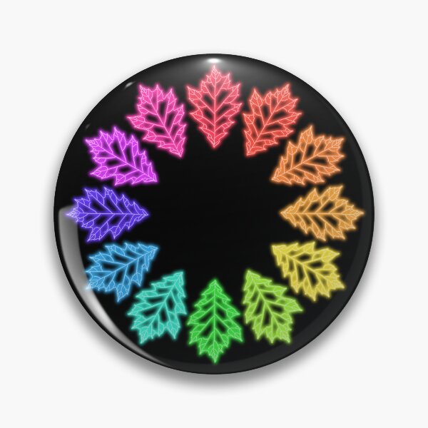 Item preview, Rainbow Neon Light Oak Leaf Ring designed and sold by RebeccaRichards.