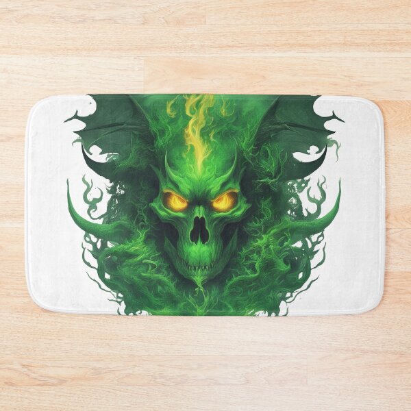 Item preview, Green Skull designed and sold by FrozenPolarBear.
