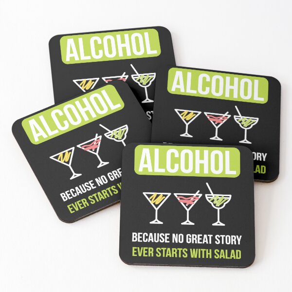 Item preview, Alcohol No Story Starts With A Salad designed and sold by MooonTees.