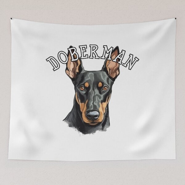 Item preview, natural ear Doberman designed and sold by Tee Studio.