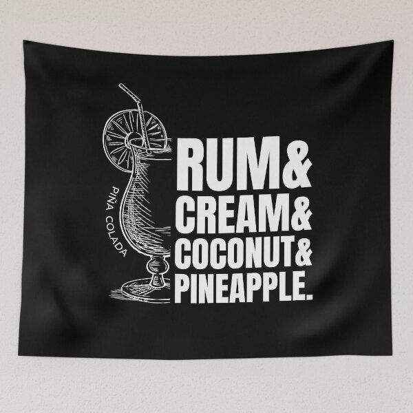 Item preview, Pina Colada Recipe Cocktail Alcohol designed and sold by MooonTees.