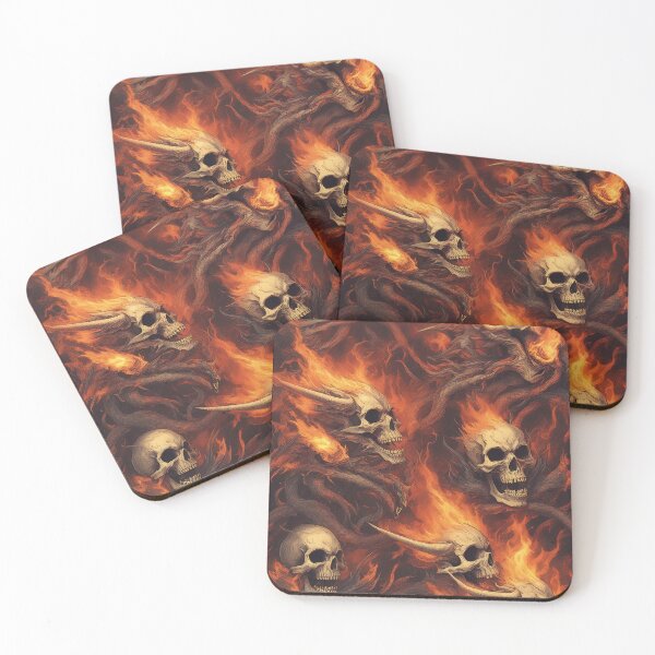 Item preview, Skull İn The Fire designed and sold by FrozenPolarBear.