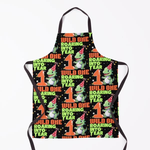 Item preview, Wild One Roaring into Year One 1st Birthday Dinosaur Party designed and sold by BunBuntheDog-.