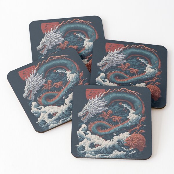 Item preview, Japanese Nature Dragon Fantasy Art designed and sold by druidwolfart.