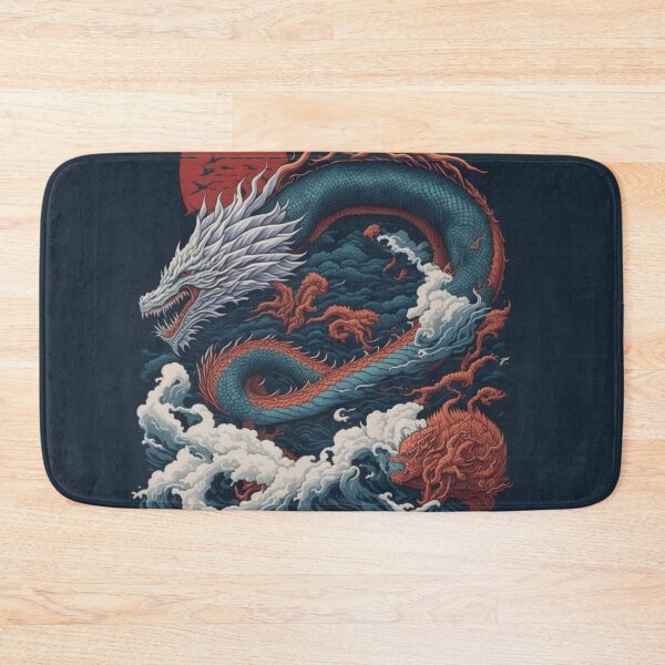 Item preview, Japanese Nature Dragon Fantasy Art designed and sold by druidwolfart.