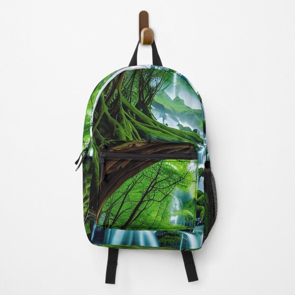 Item preview, A beautiful lush Fairycore Elf forest. designed and sold by PixieDustAIArt.