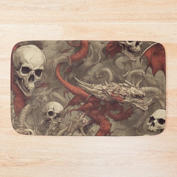 Item preview, Skulls and Dragons designed and sold by FrozenPolarBear.
