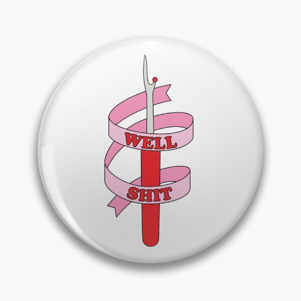 Item preview, "Well Shit" Seam Ripper and Ribbon designed and sold by Maeve-Design.
