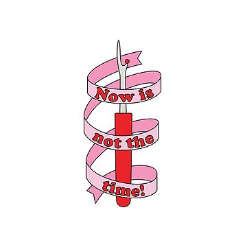 Artwork thumbnail, "Now is not the time!" Seam Ripper and Ribbon by Maeve-Design