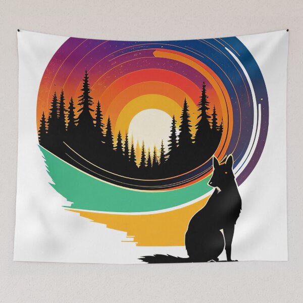 Item preview, Forest at sunset Vintage art  designed and sold by Goodyzaa.