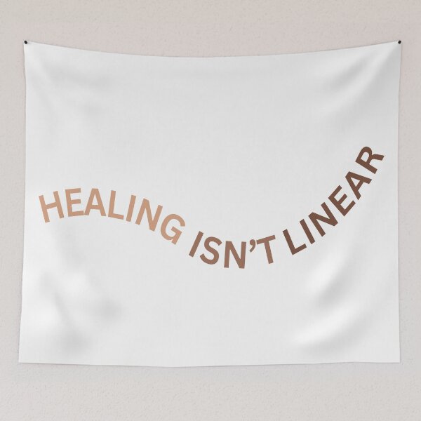 Item preview, Healing isn’t linear brown designed and sold by Allie Rockhill.