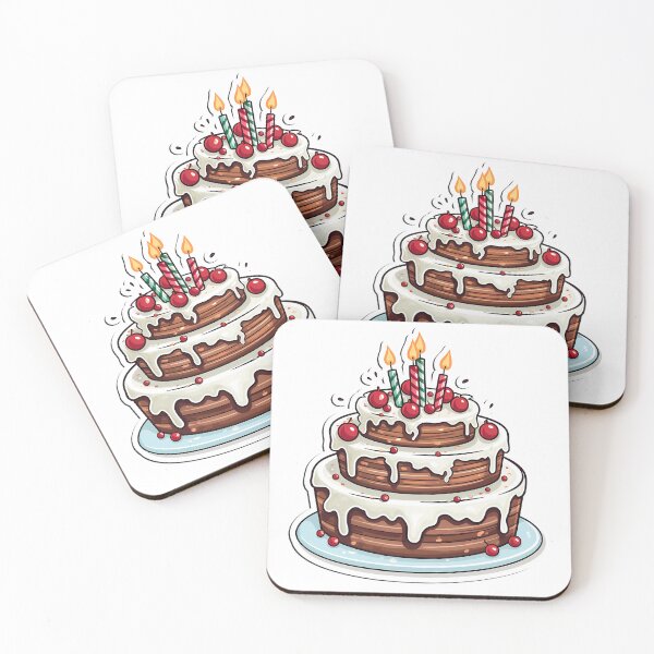Item preview, The Delicious Birthday Cake  designed and sold by ArtMotionFlow.