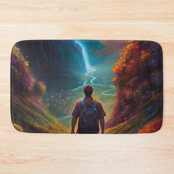 Item preview, A man fleeing into a dystopian land designed and sold by m-y-A-I-A-R-T-.