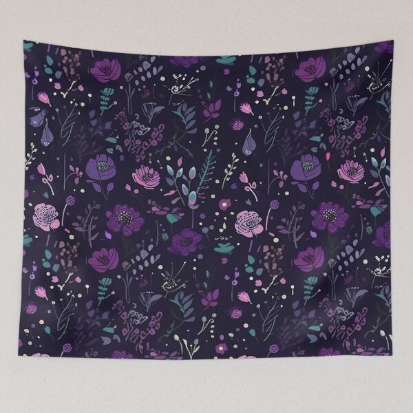 Item preview, Violet Floral Pattern designed and sold by Juliascutecornr.