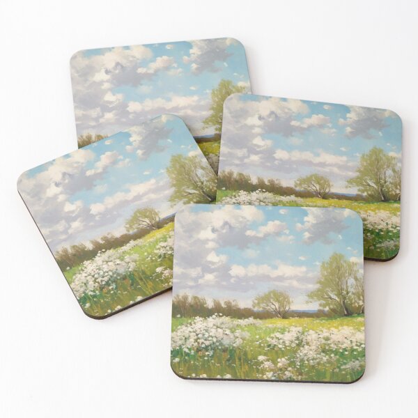 Item preview, Nordic Spring Meadow - Scandinavian Enchanting Landscape Fine Art Prints designed and sold by nordicdesignswe.