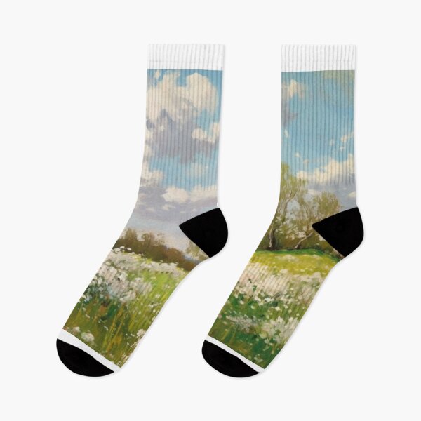 Item preview, Nordic Spring Meadow - Scandinavian Enchanting Landscape Fine Art Prints designed and sold by nordicdesignswe.