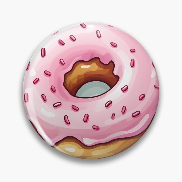 Item preview, The Pink Donut - A Sweet Temptation to Enjoy designed and sold by ArtMotionFlow.